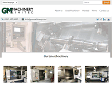 Tablet Screenshot of gmmachinery.com